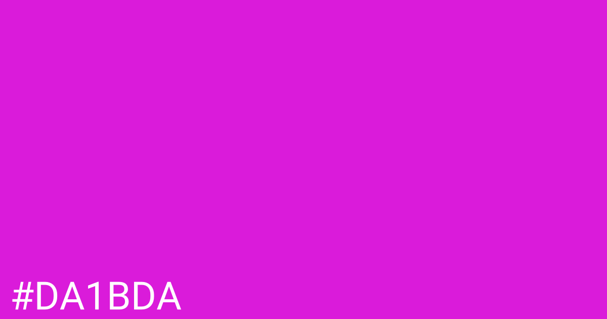 Hex color #da1bda graphic