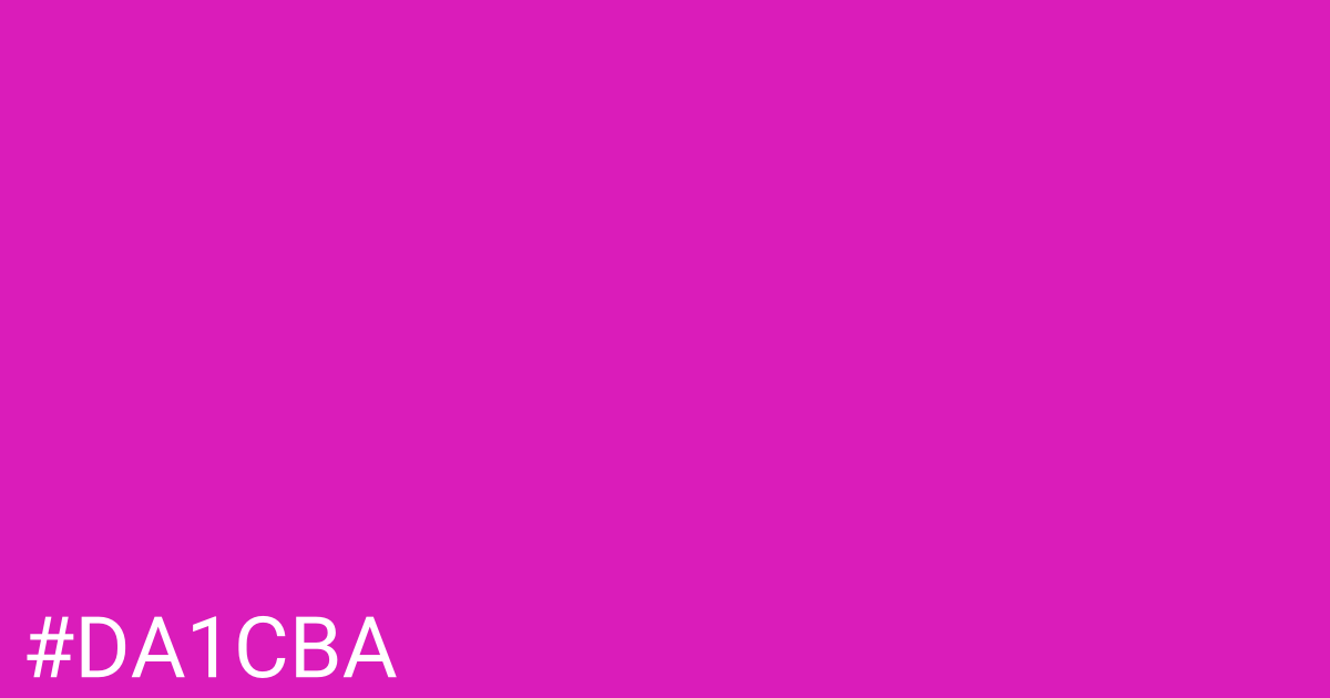 Hex color #da1cba graphic