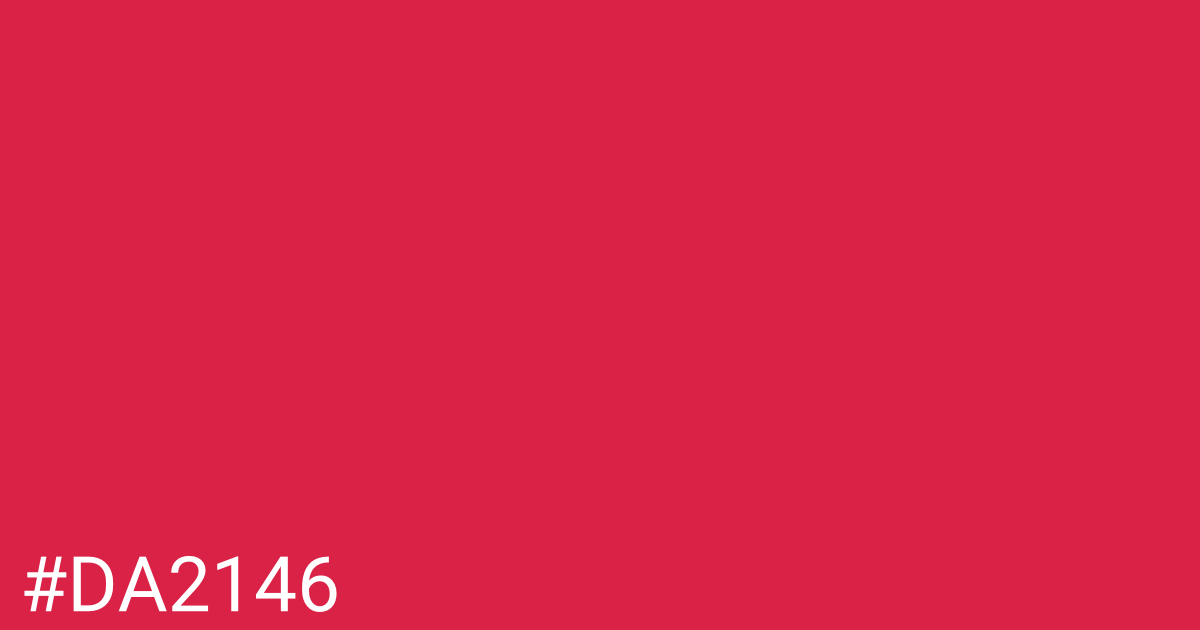 Hex color #da2146 graphic
