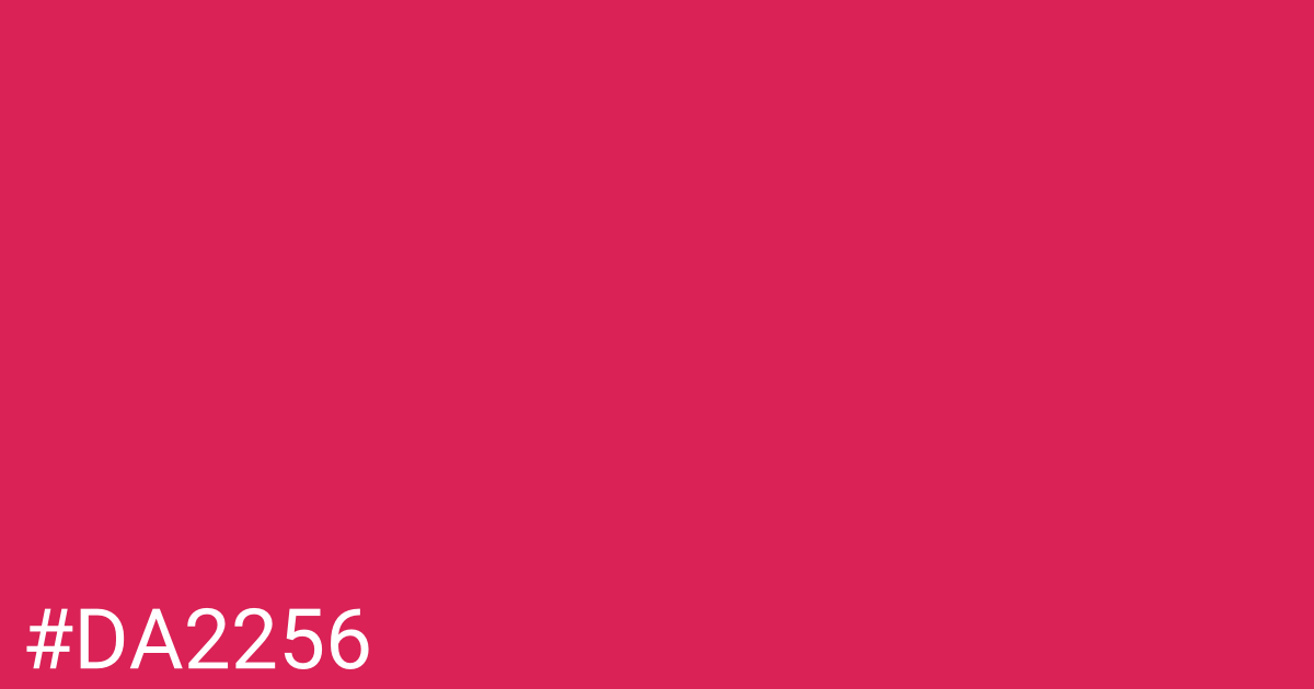 Hex color #da2256 graphic