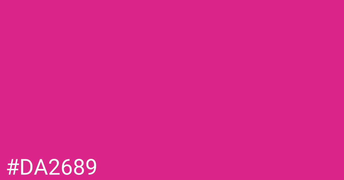 Hex color #da2689 graphic