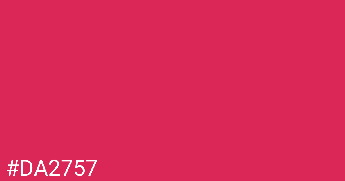 Hex color #da2757 graphic