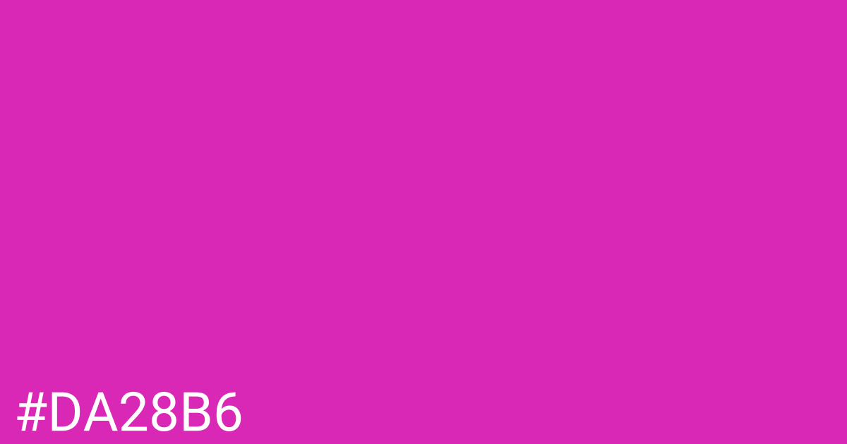 Hex color #da28b6 graphic