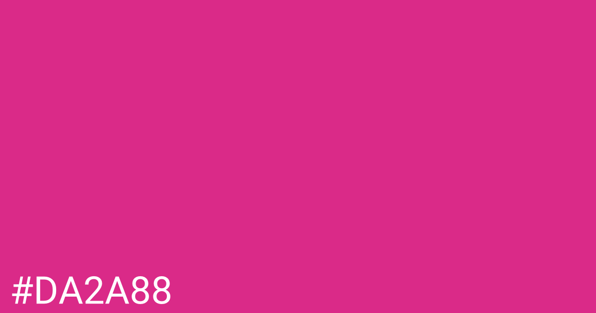 Hex color #da2a88 graphic