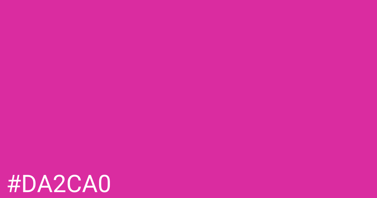 Hex color #da2ca0 graphic