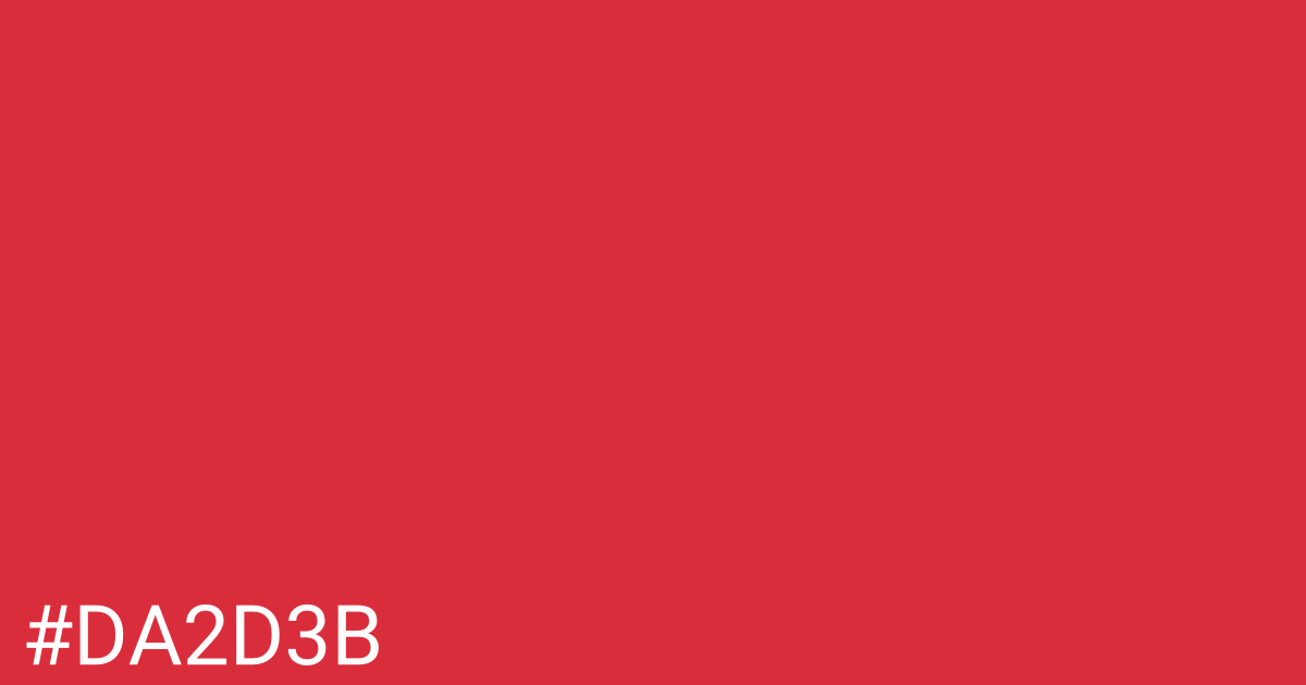 Hex color #da2d3b graphic