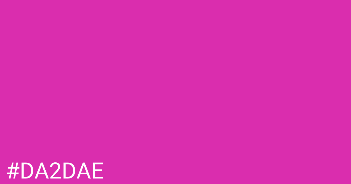 Hex color #da2dae graphic
