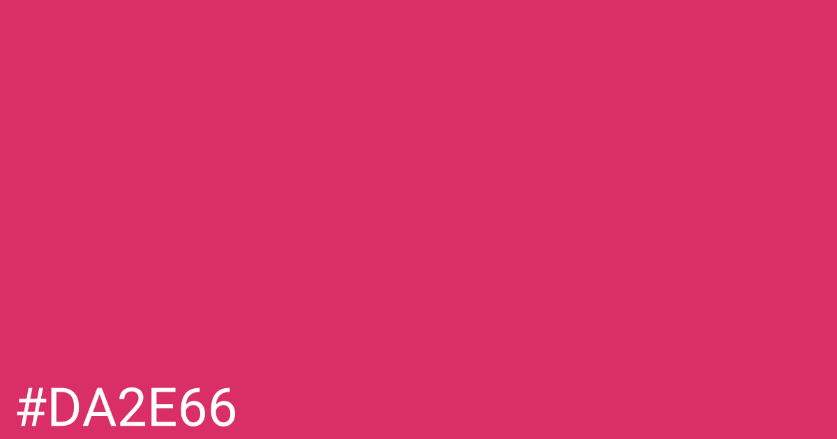 Hex color #da2e66 graphic