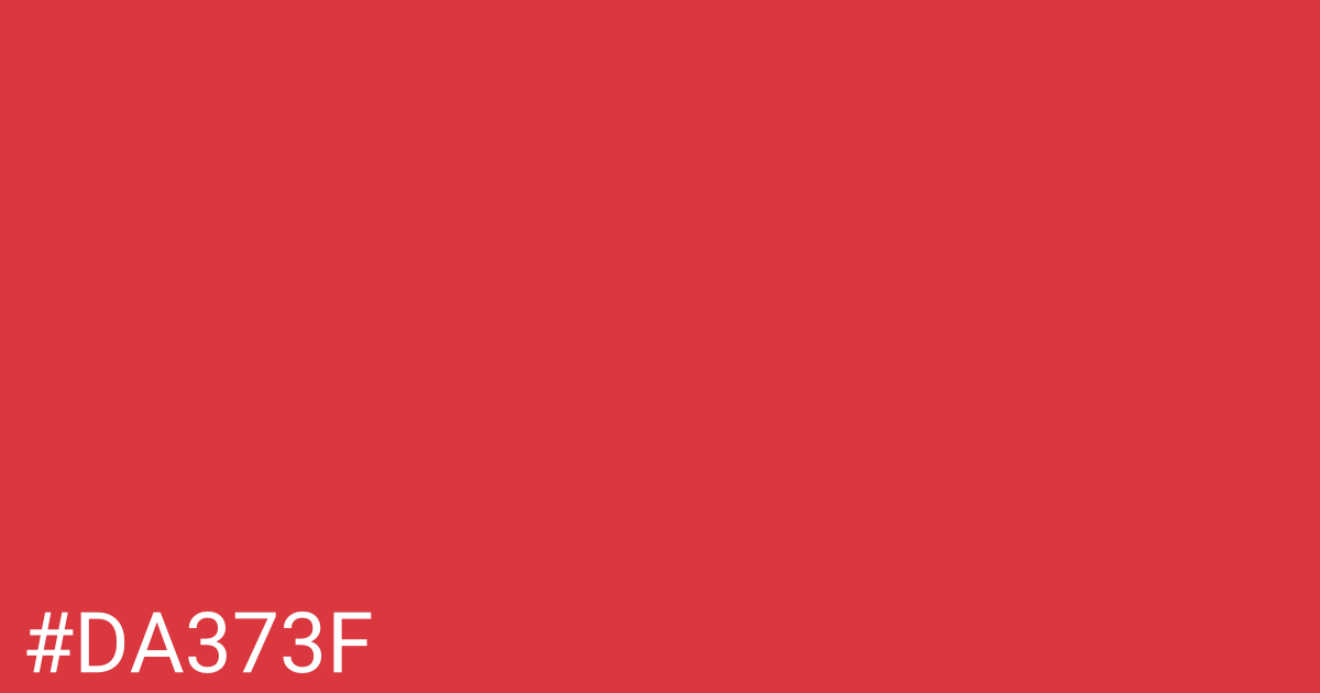 Hex color #da373f graphic
