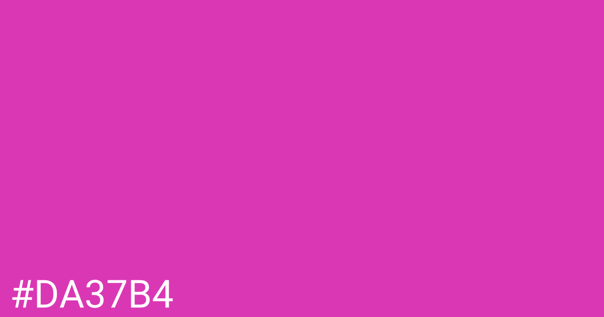 Hex color #da37b4 graphic