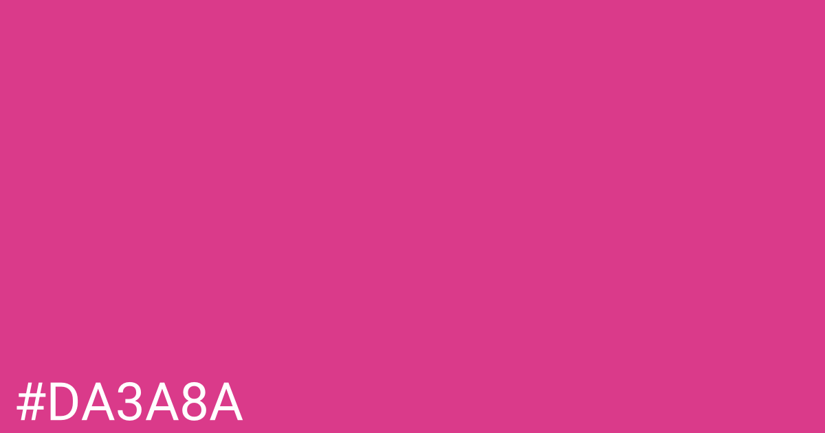 Hex color #da3a8a graphic