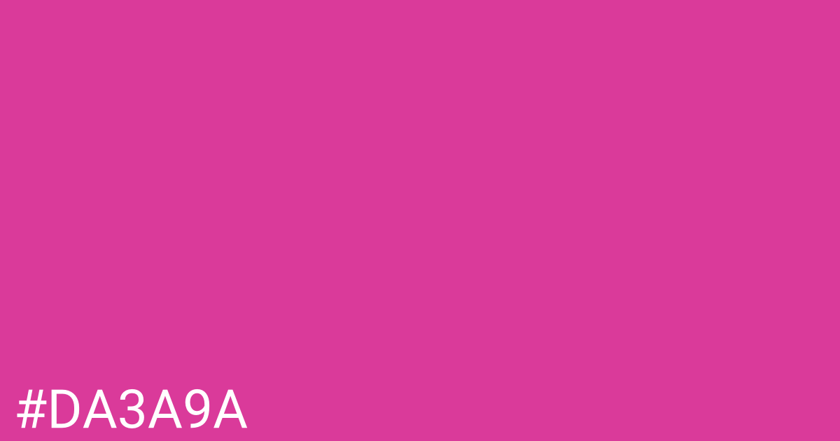 Hex color #da3a9a graphic