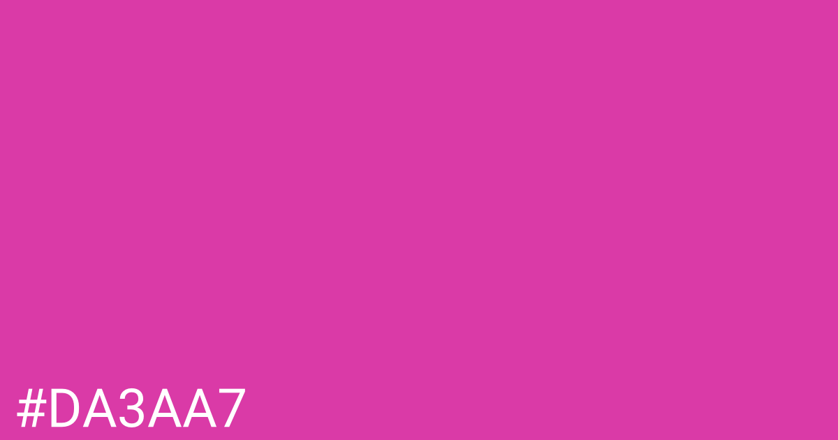Hex color #da3aa7 graphic