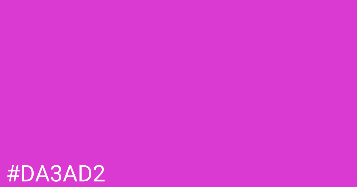 Hex color #da3ad2 graphic
