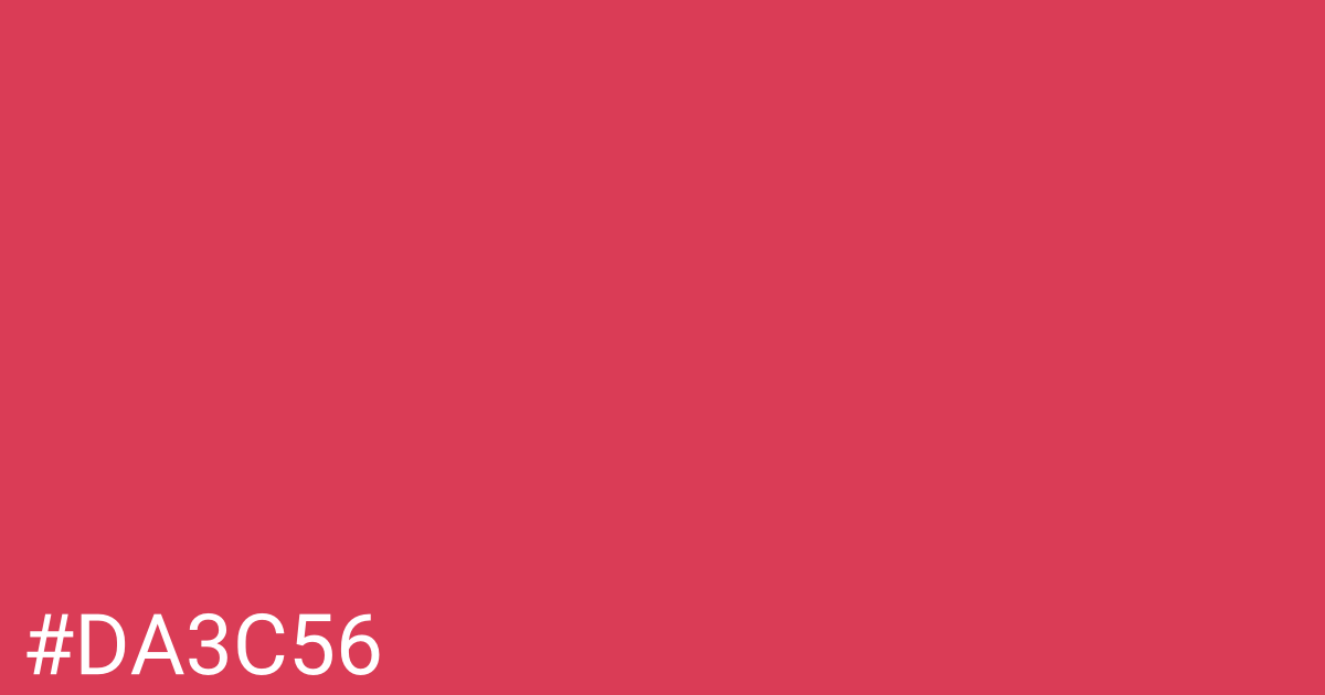 Hex color #da3c56 graphic