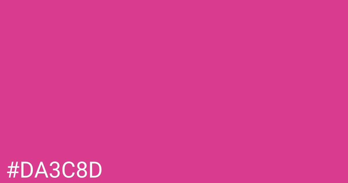 Hex color #da3c8d graphic