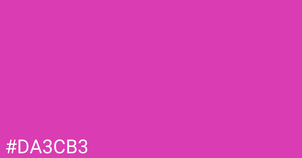 Hex color #da3cb3 graphic