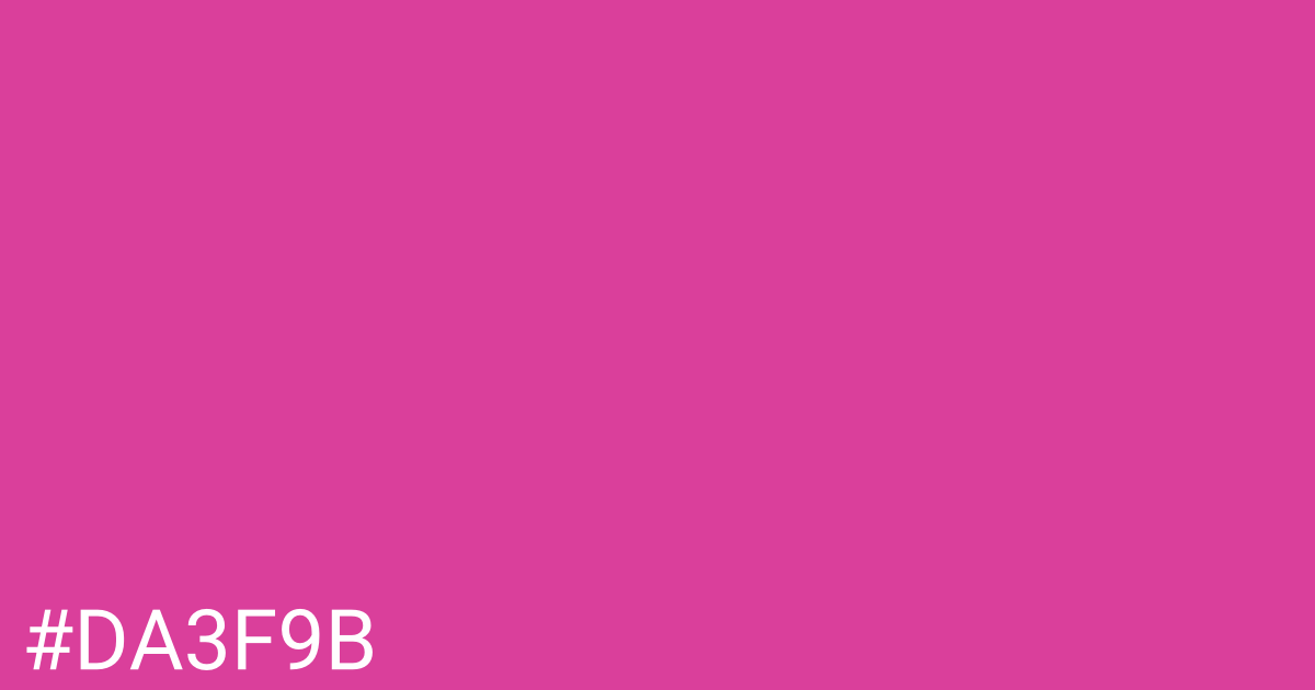 Hex color #da3f9b graphic