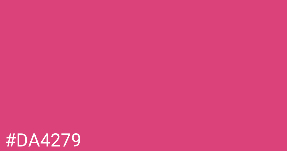 Hex color #da4279 graphic