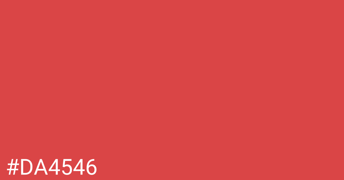 Hex color #da4546 graphic