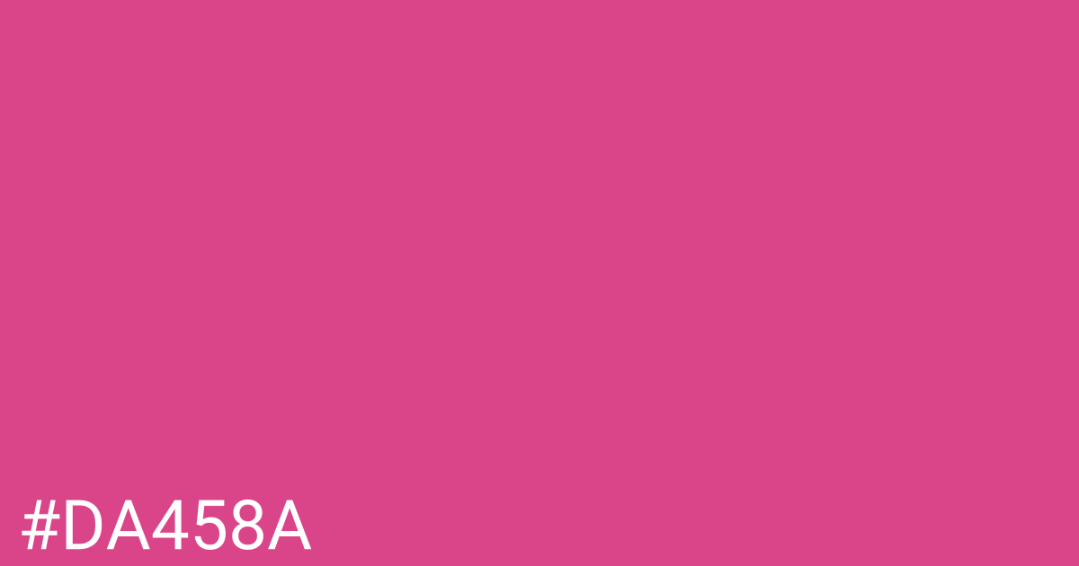 Hex color #da458a graphic