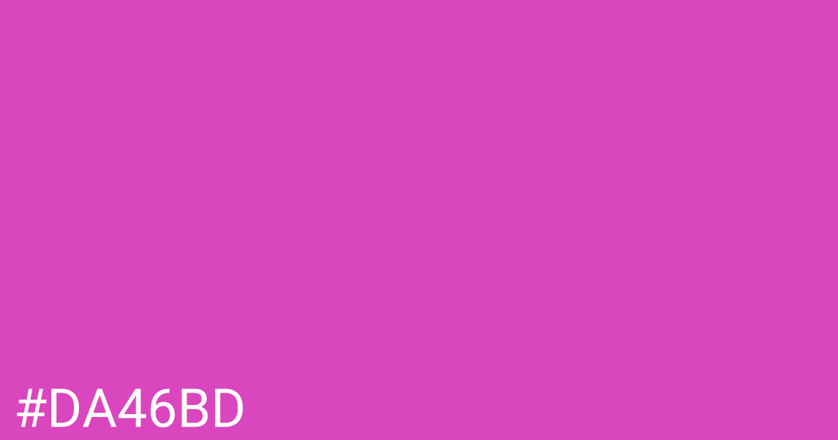 Hex color #da46bd graphic