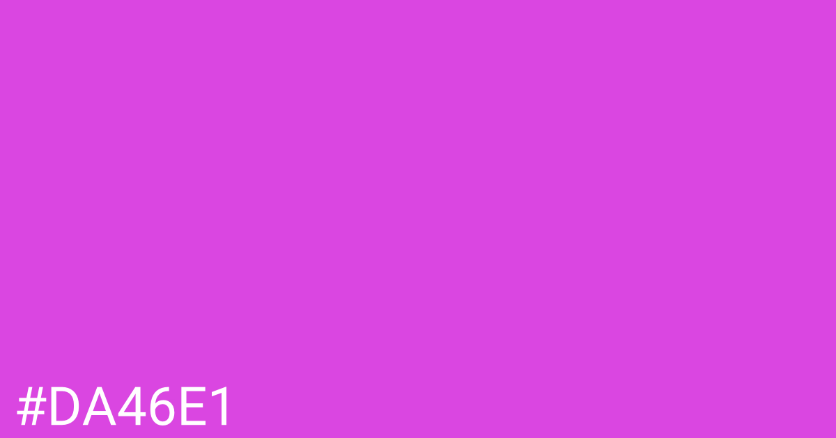 Hex color #da46e1 graphic