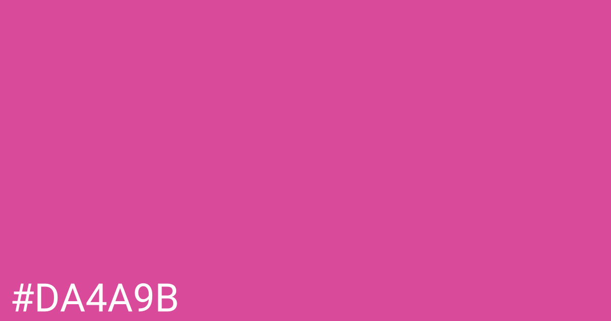 Hex color #da4a9b graphic
