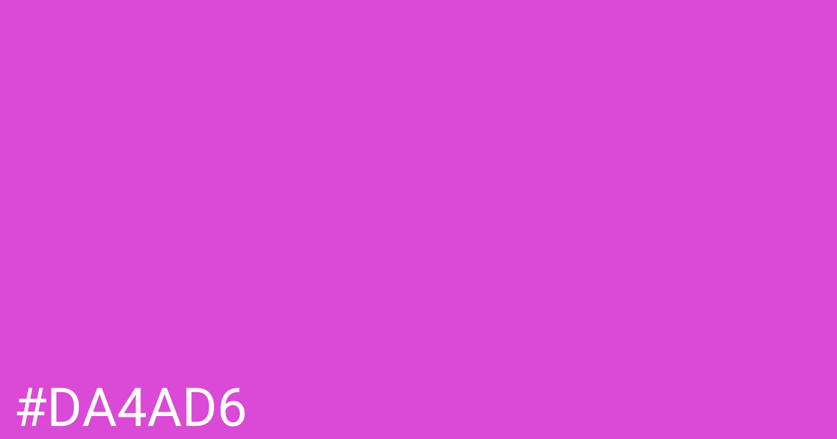 Hex color #da4ad6 graphic