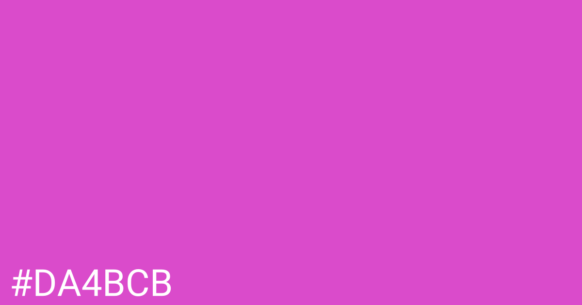 Hex color #da4bcb graphic