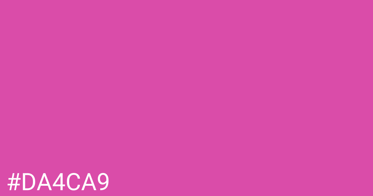 Hex color #da4ca9 graphic