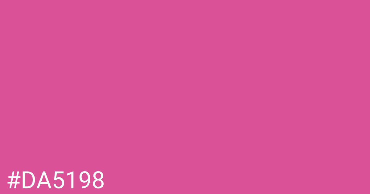 Hex color #da5198 graphic