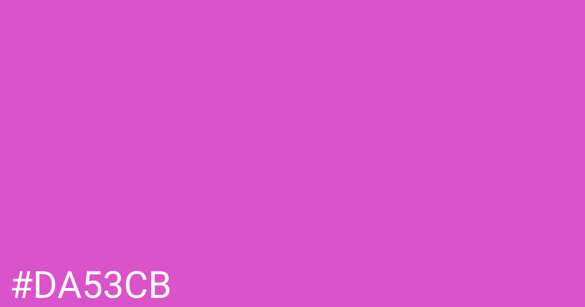 Hex color #da53cb graphic