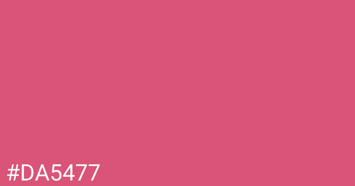 Hex color #da5477 graphic