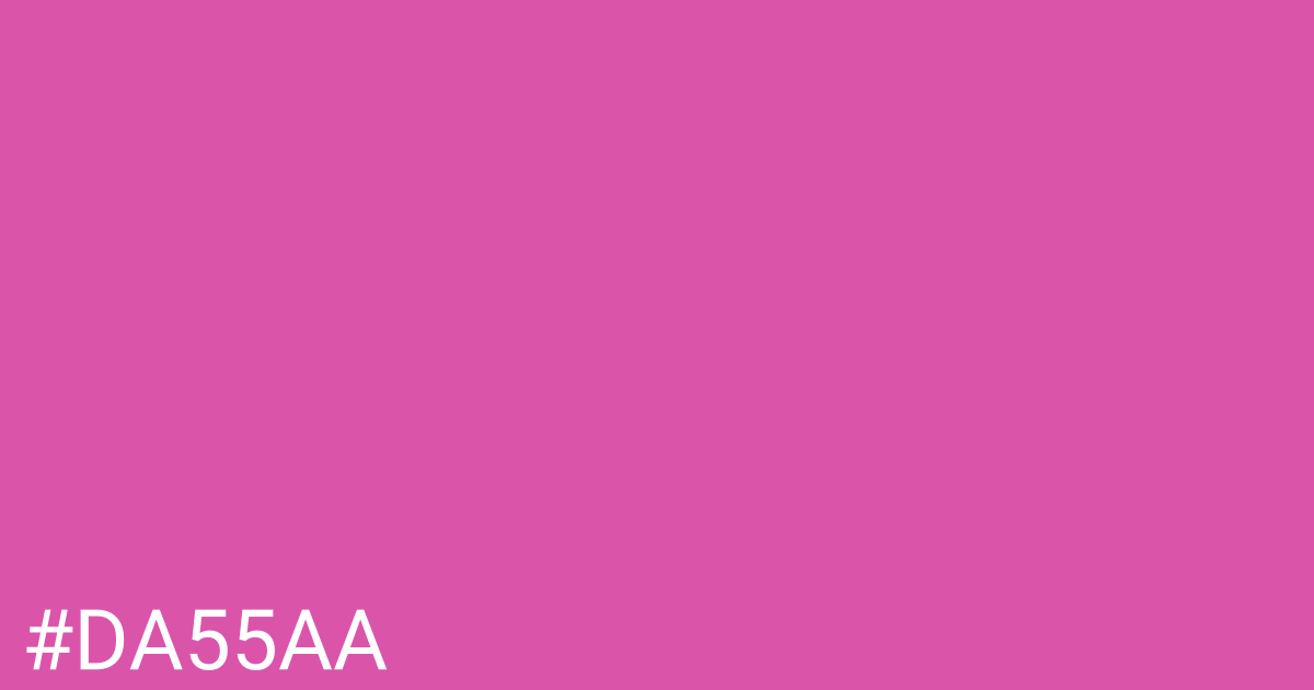 Hex color #da55aa graphic