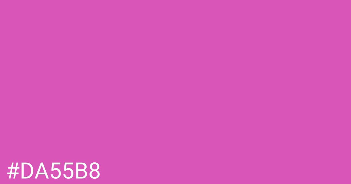 Hex color #da55b8 graphic