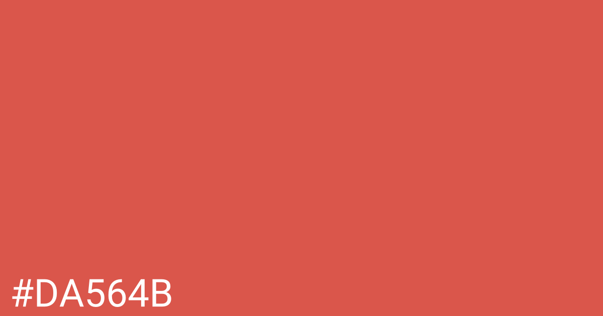 Hex color #da564b graphic