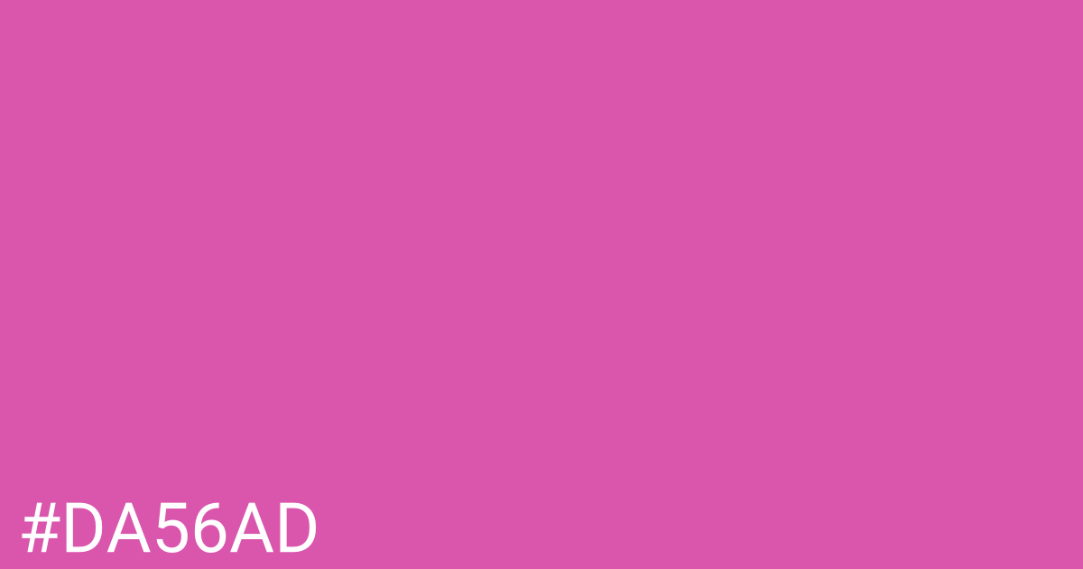 Hex color #da56ad graphic