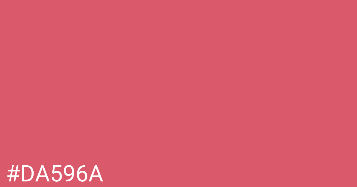 Hex color #da596a graphic