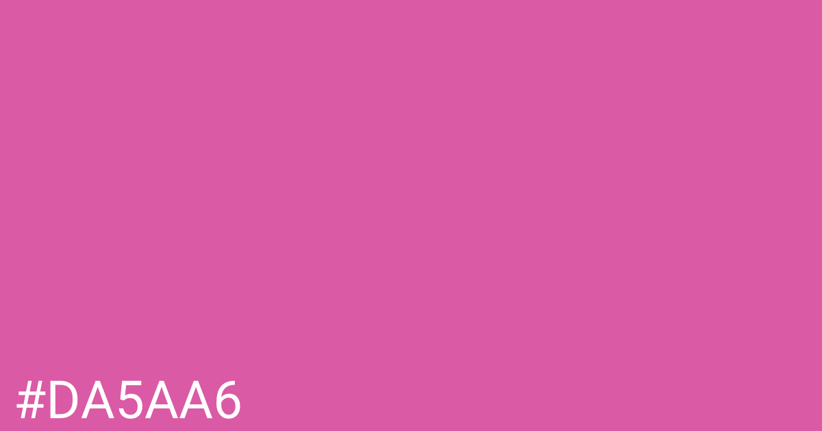 Hex color #da5aa6 graphic