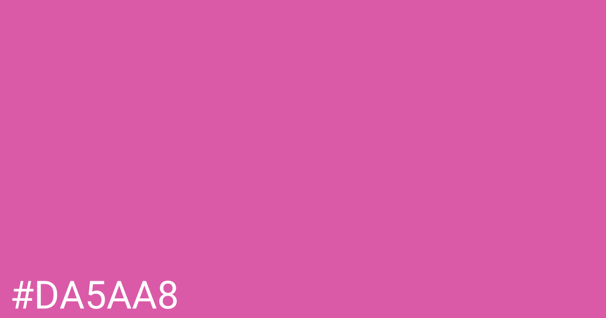 Hex color #da5aa8 graphic