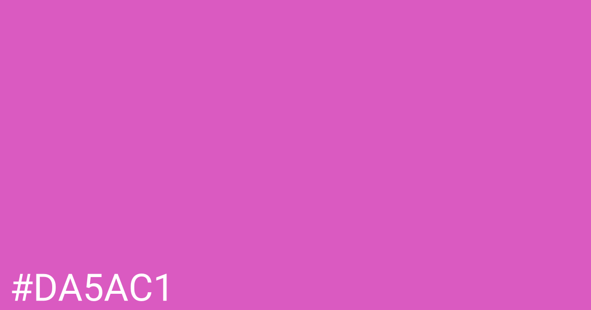 Hex color #da5ac1 graphic