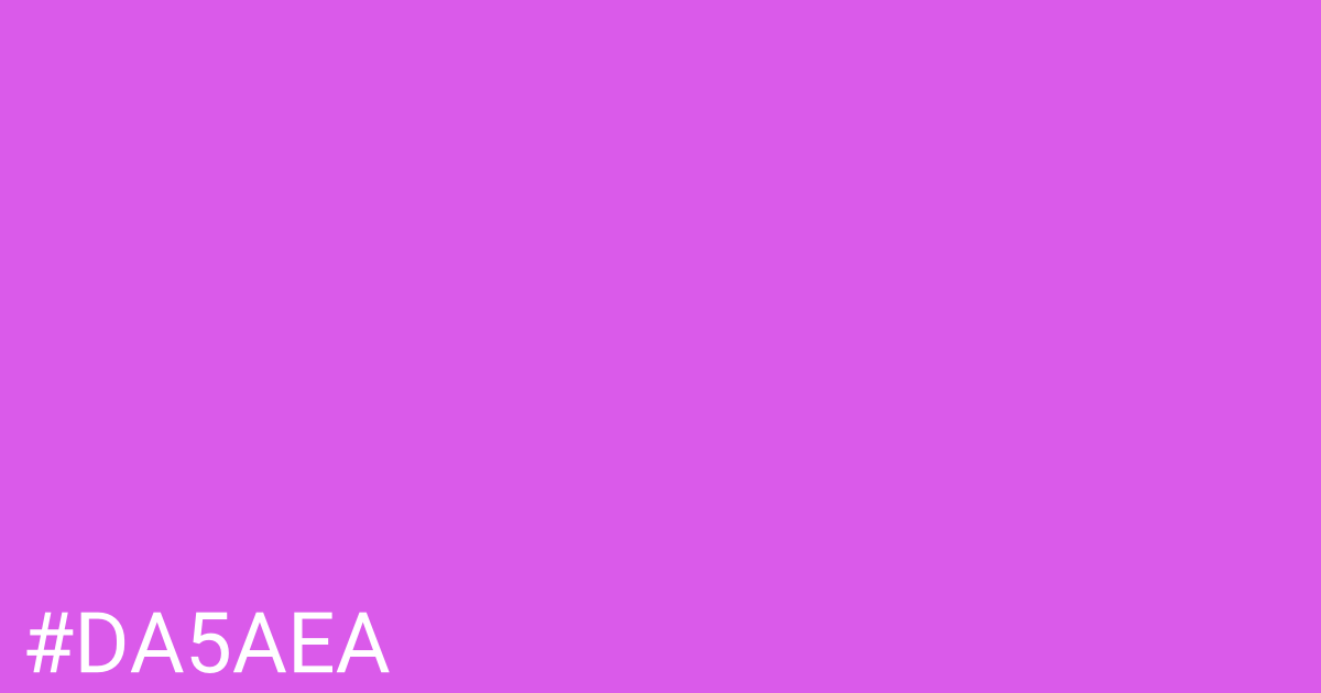 Hex color #da5aea graphic