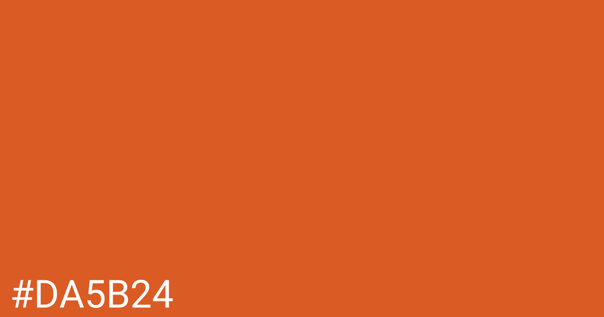 Hex color #da5b24 graphic