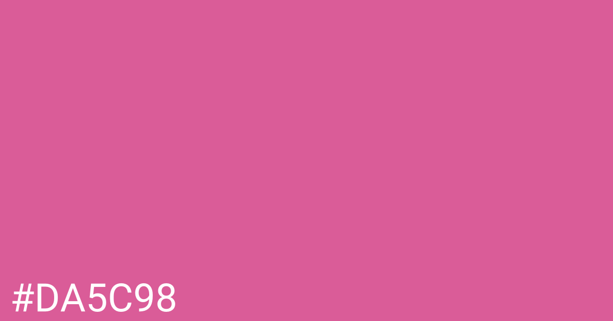 Hex color #da5c98 graphic