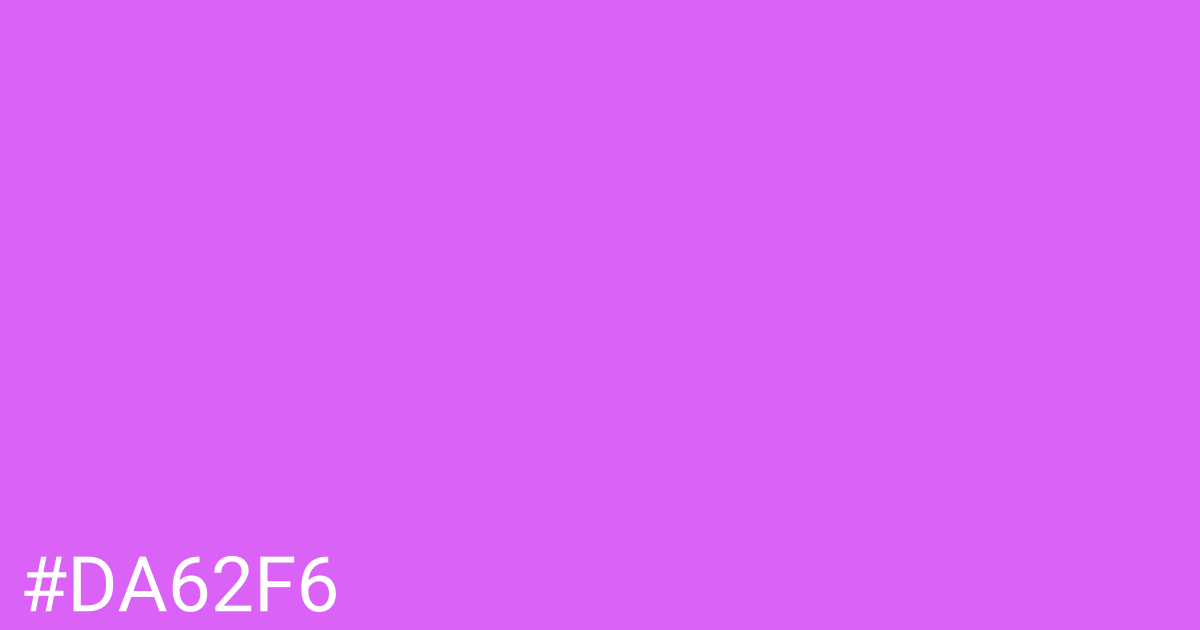 Hex color #da62f6 graphic