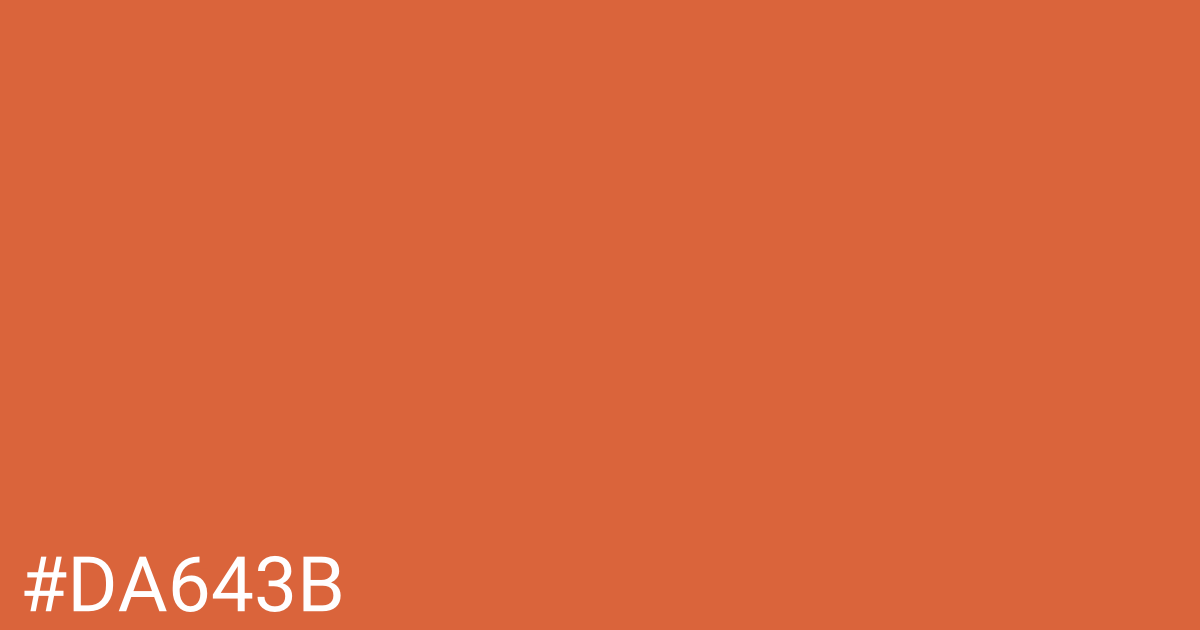 Hex color #da643b graphic