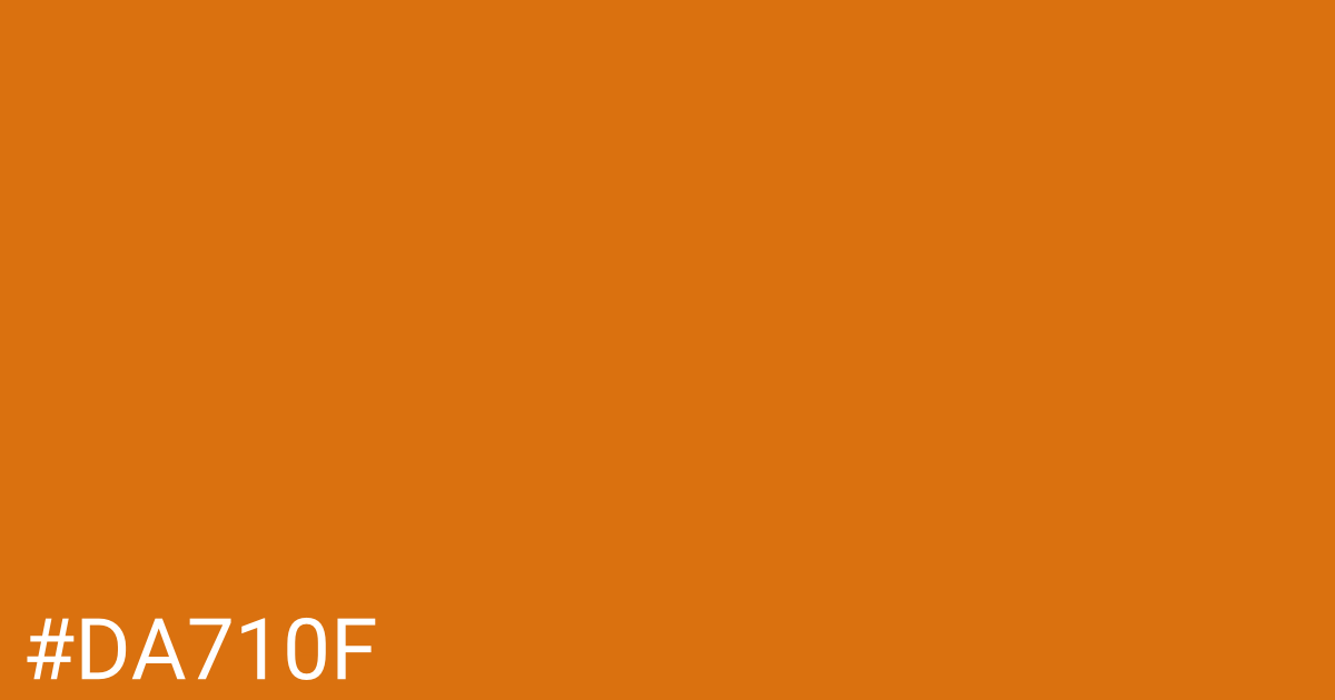 Hex color #da710f graphic