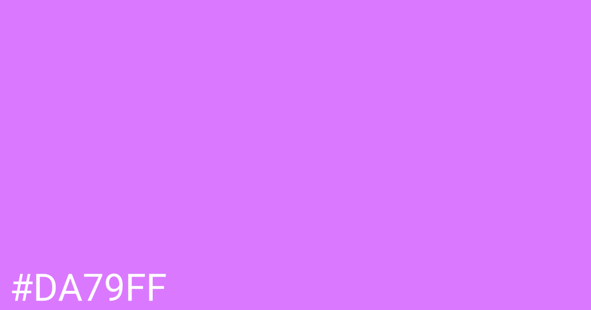 Hex color #da79ff graphic