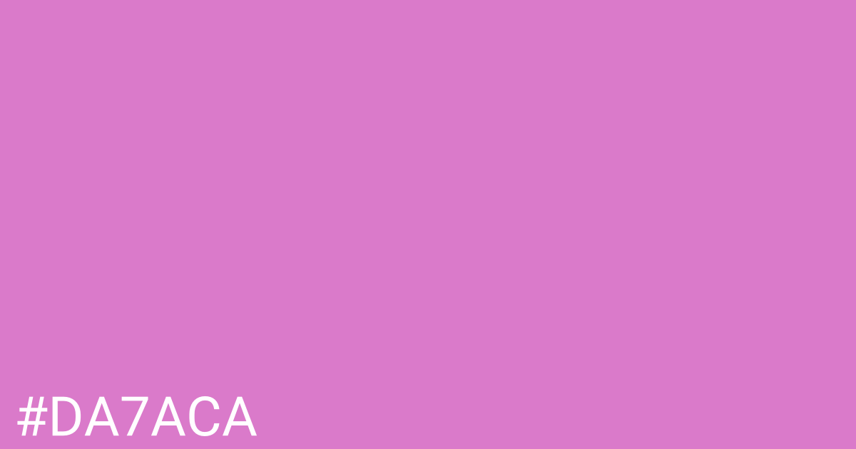 Hex color #da7aca graphic